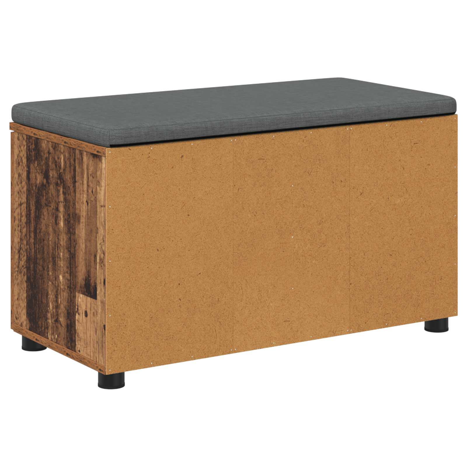 Banc d'entrée avec coussin Bois ancien 80 x 46 x 46 cm - XIOS