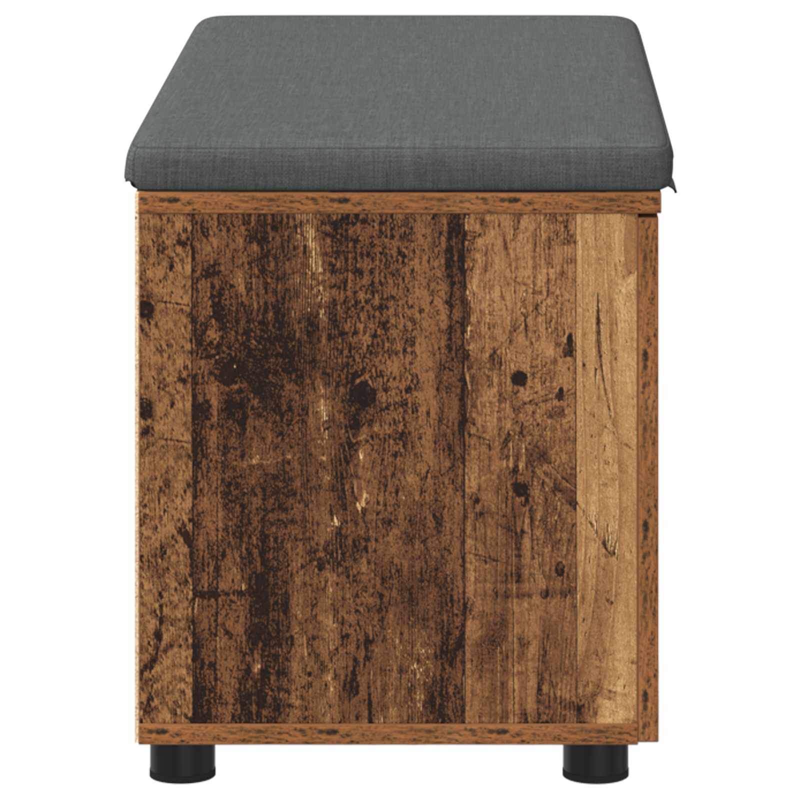 Banc d'entrée avec coussin Bois ancien 80 x 46 x 46 cm - XIOS