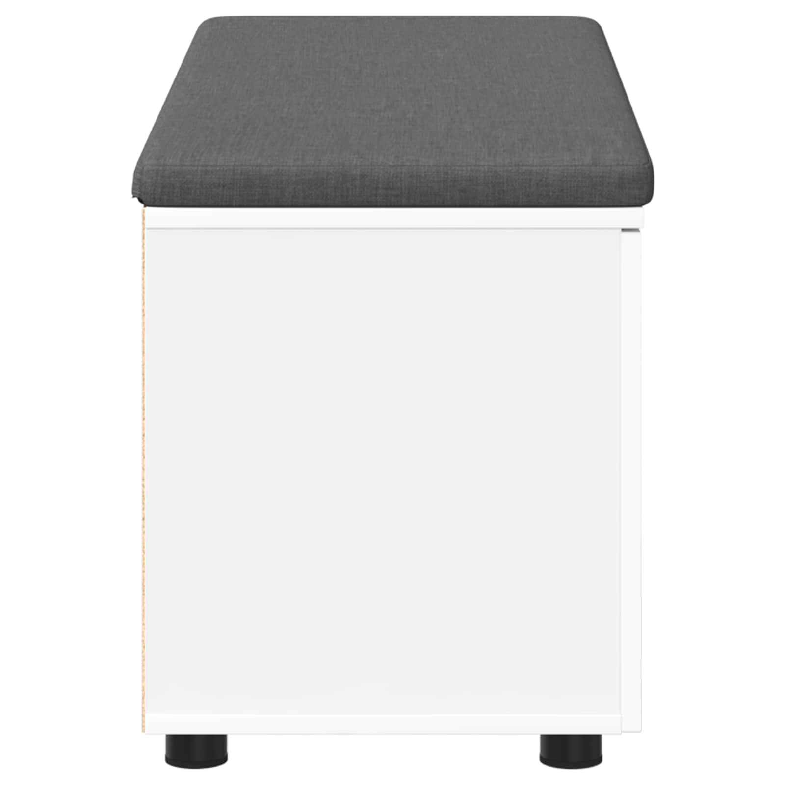 Banc d'entrée avec coussin avec stockage Blanc 100 x 38 x 46 cm - XIOS