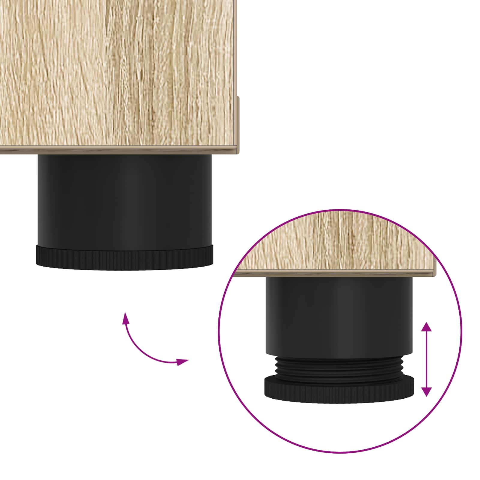 Banc d'entrée avec coussin Chêne Sonoma 100 x 38 x 46 cm - XIOS