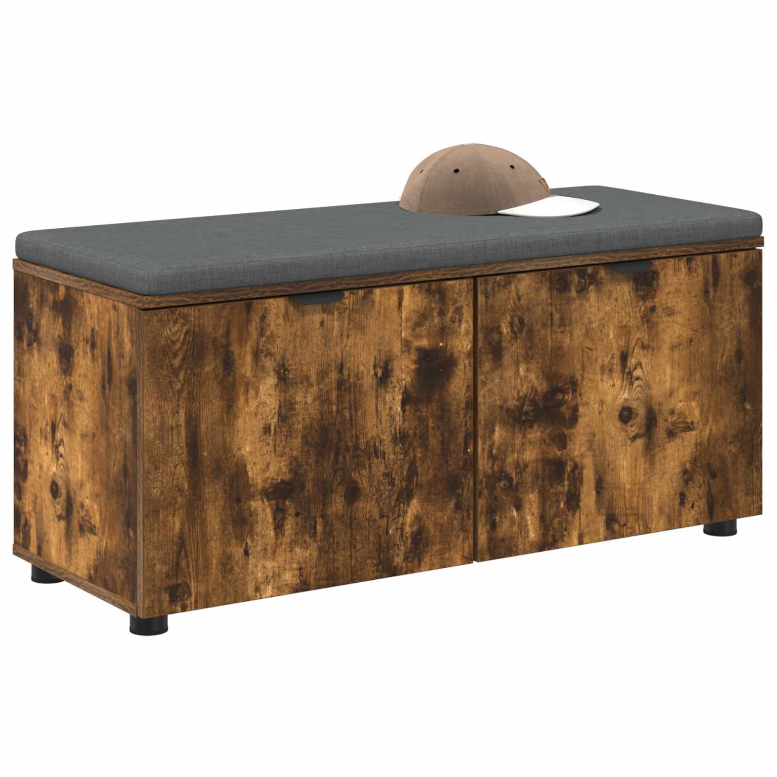 Banc d'entrée avec coussin Chêne fumé 100 x 38 x 46 cm - XIOS