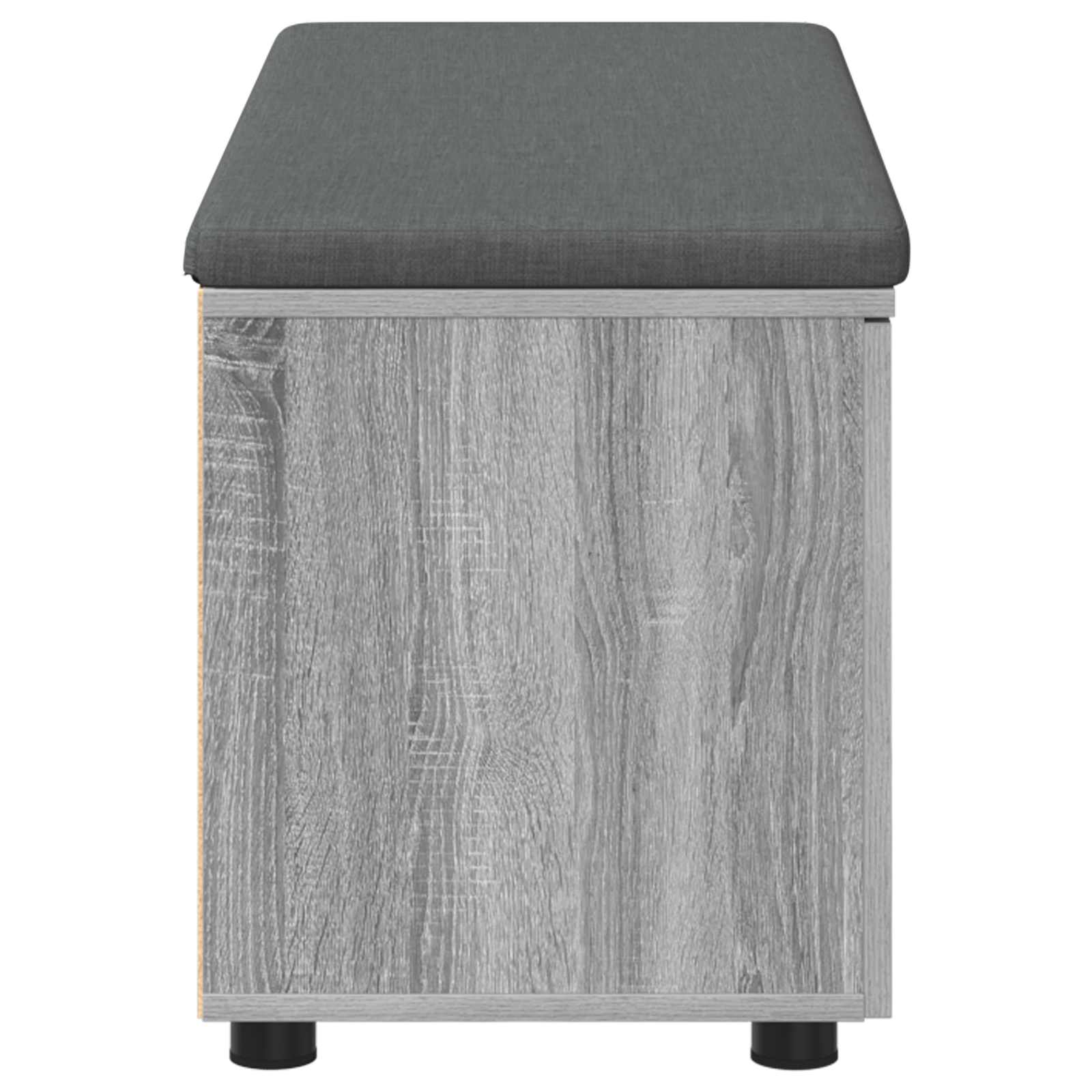 Banc d'entrée avec coussin Gris Sonoma 100 x 38 x 46 cm - XIOS