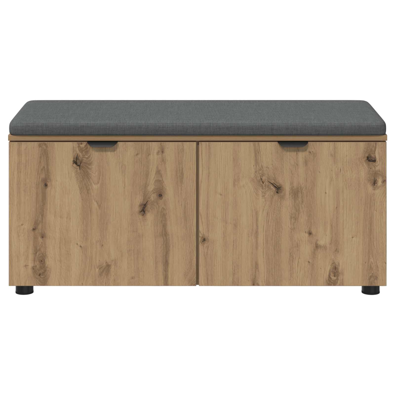 Banc d'entrée avec coussin Chêne artisanal 100 x 38 x 46 cm - XIOS