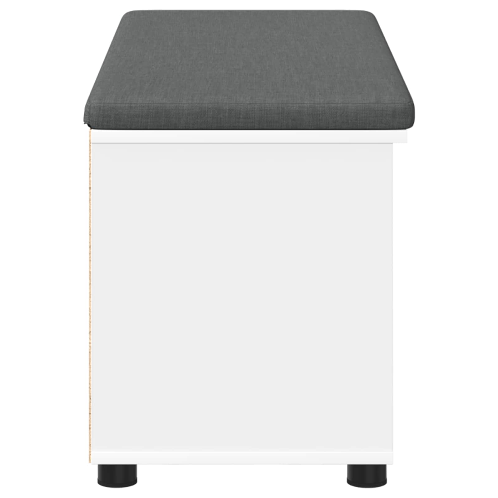 Banc d'entrée avec coussin Uni Blanc 100 x 38 x 46 cm - XIOS