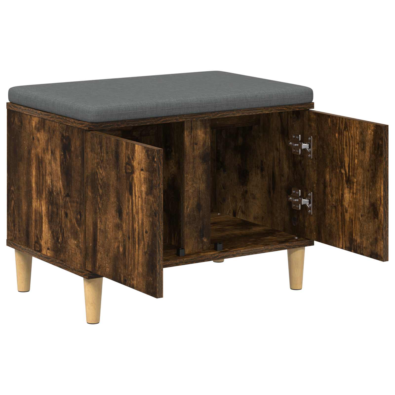 Banc d'entrée avec coussin Chêne fumé 60 x 38 x 46 cm - XIOS