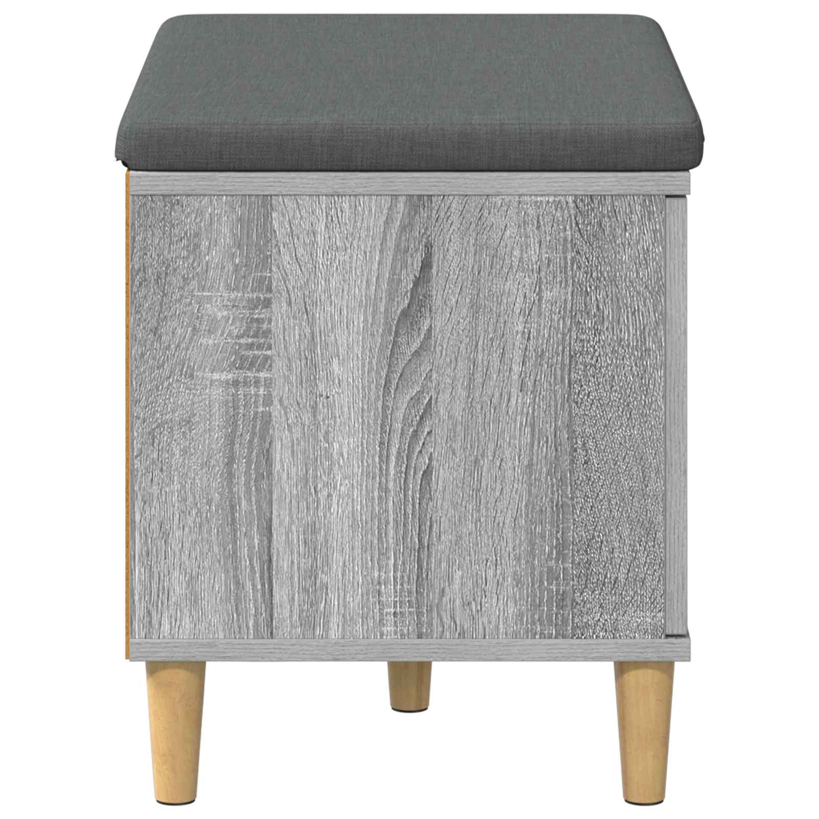 Banc d'entrée avec coussin Gris Sonoma 60 x 38 x 46 cm - XIOS