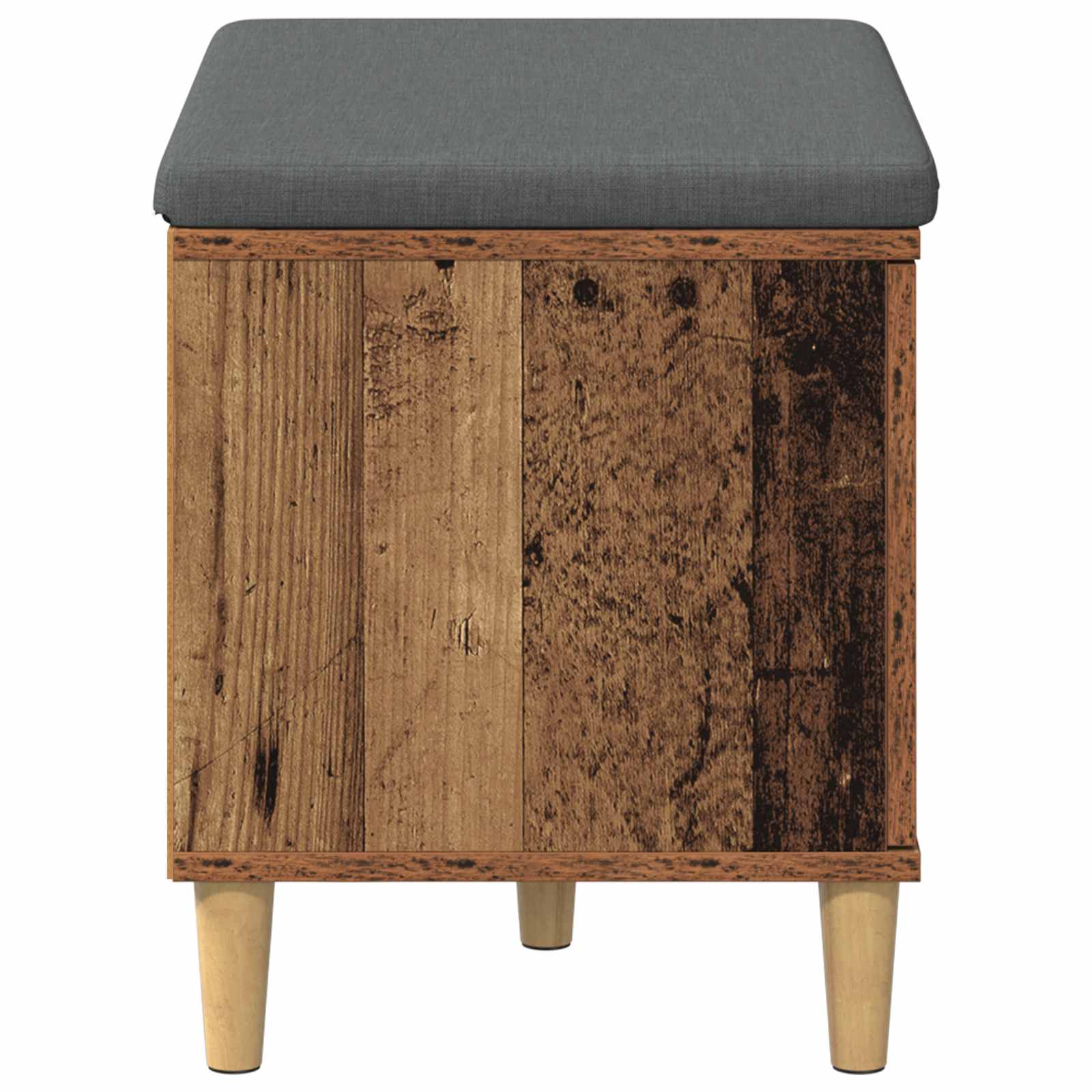 Banc d'entrée avec coussin Bois ancien 60 x 38 x 46 cm - XIOS