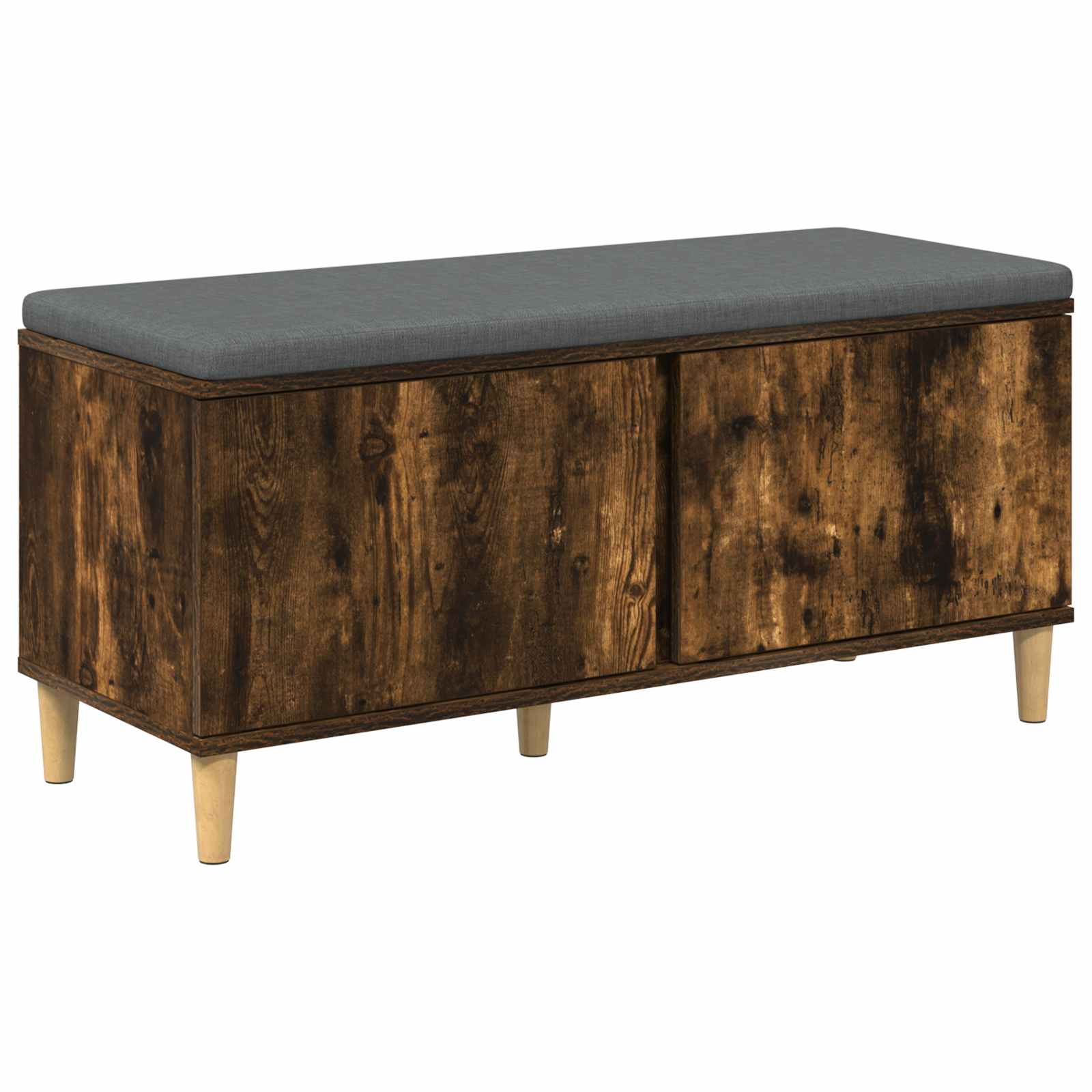 Banc d'entrée avec coussin Chêne fumé 60 x 38 x 46 cm - XIOS