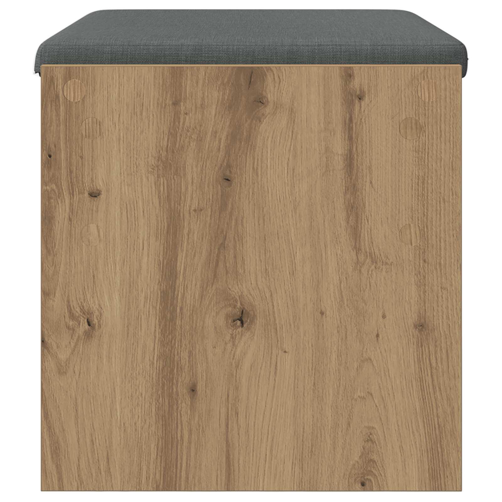 Banc d'entrée avec coussin Chêne artisanal 63 x 38 x 40 cm - XIOS