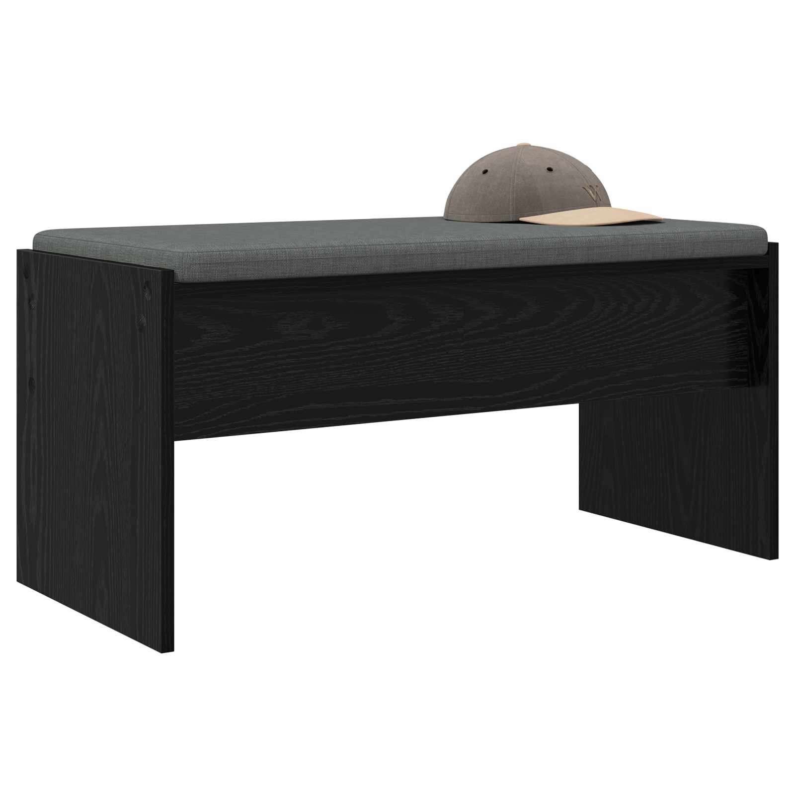 Banc d'entrée avec coussin Chêne noir 83 x 38 x 40 cm - XIOS