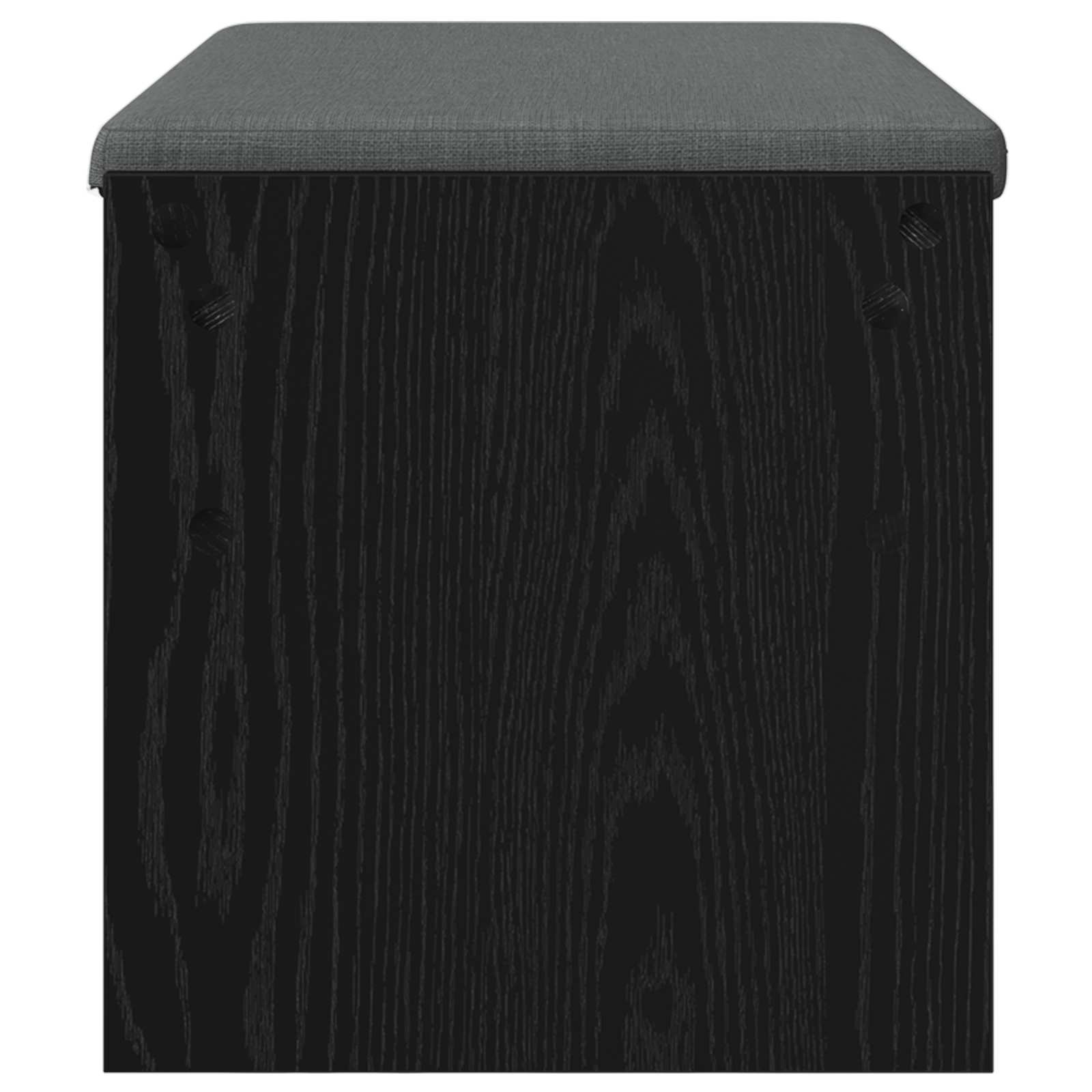 Banc d'entrée avec coussin Chêne noir 83 x 38 x 40 cm - XIOS