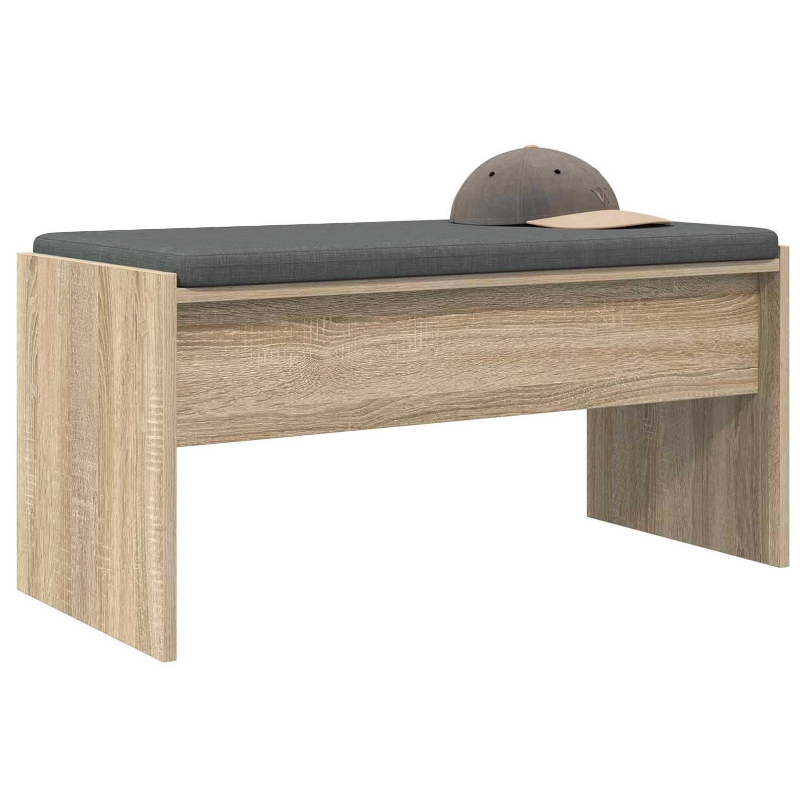 Banc d'entrée avec coussin Chêne Sonoma 83 x 38 x 40 cm - XIOS
