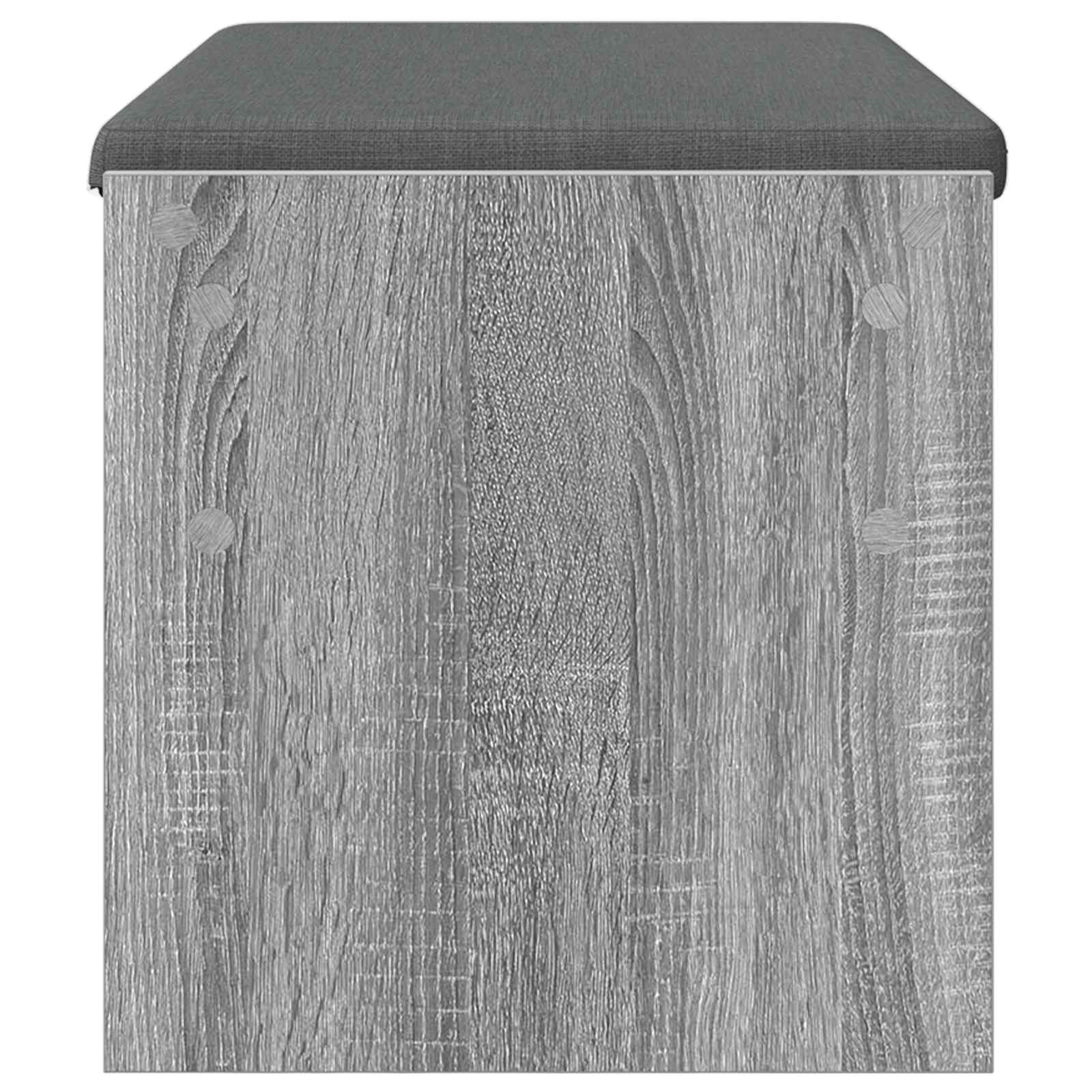 Banc d'entrée avec coussin Gris Sonoma 83 x 38 x 40 cm - XIOS