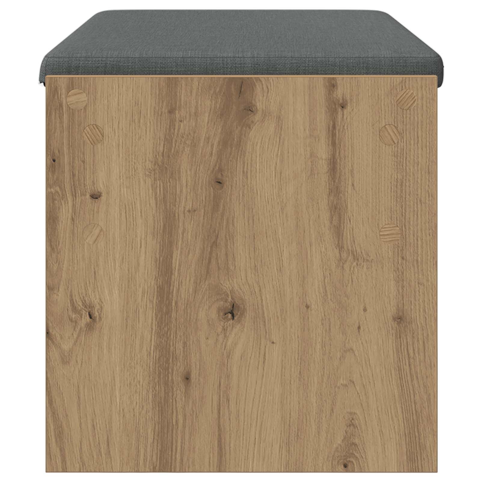 Banc d'entrée avec coussin Chêne artisanal 83 x 38 x 40 cm - XIOS