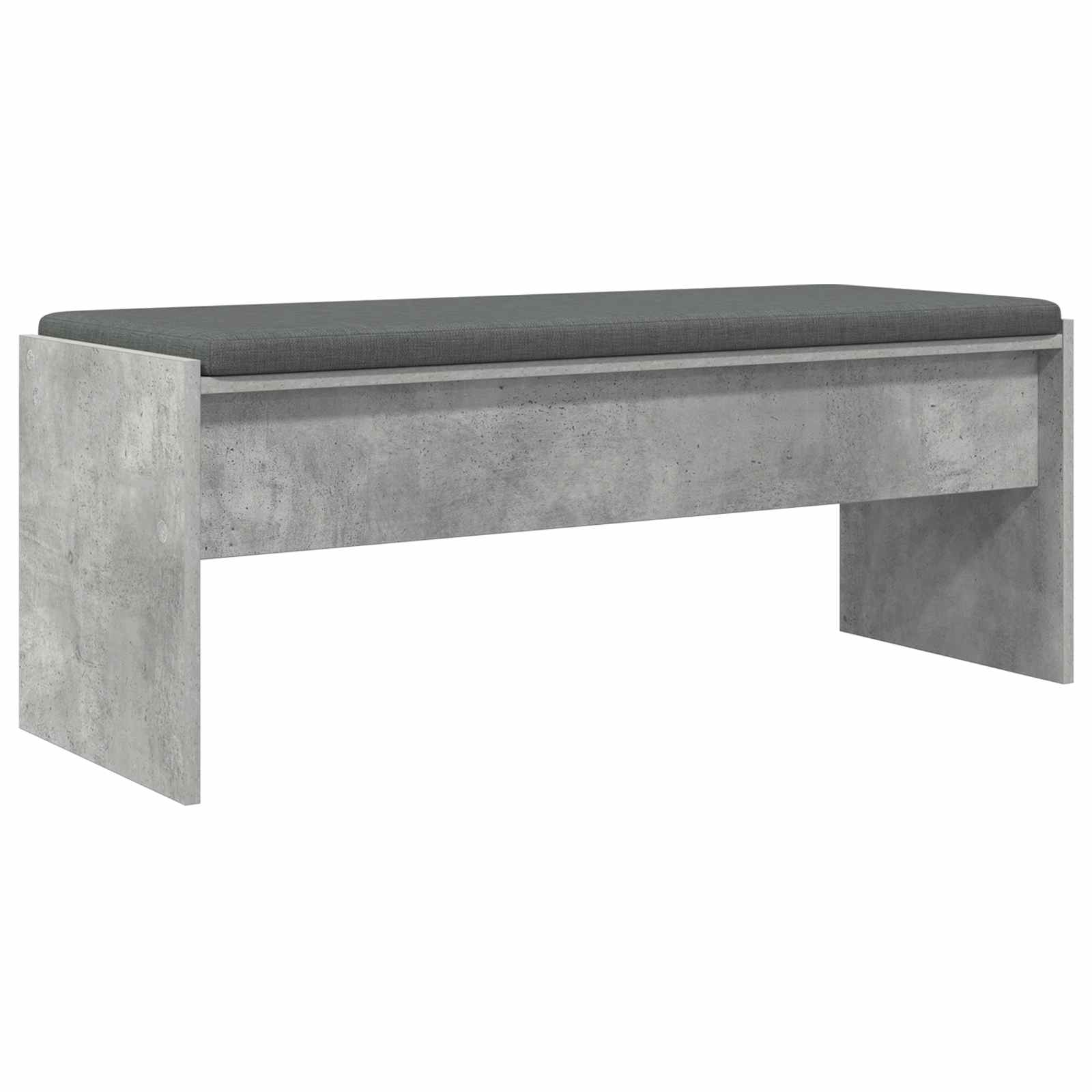 Banc d'entrée avec coussin Gris béton 103 x 38 x 40 cm - XIOS