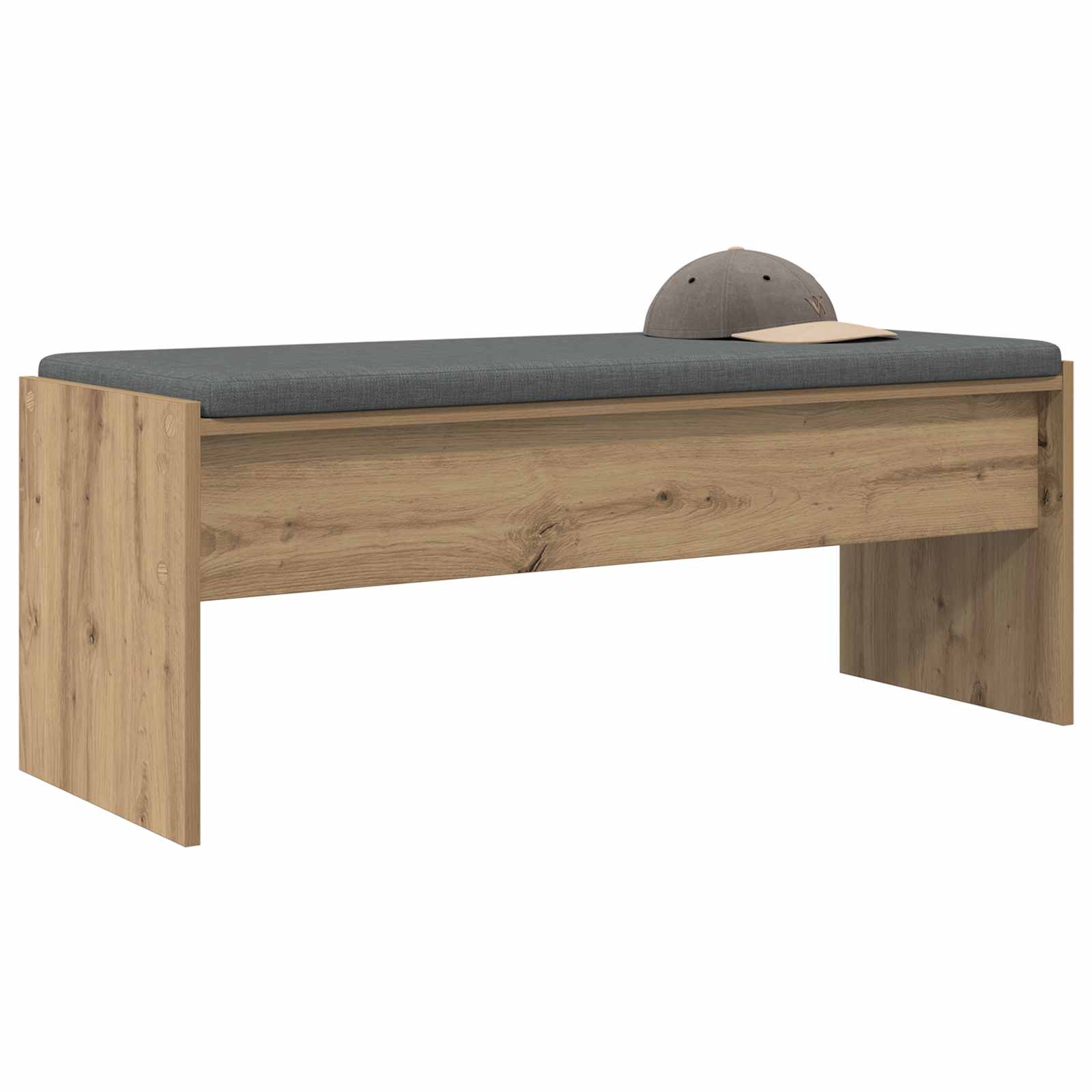 Banc d'entrée avec coussin Chêne artisanal 103 x 38 x 40 cm - XIOS