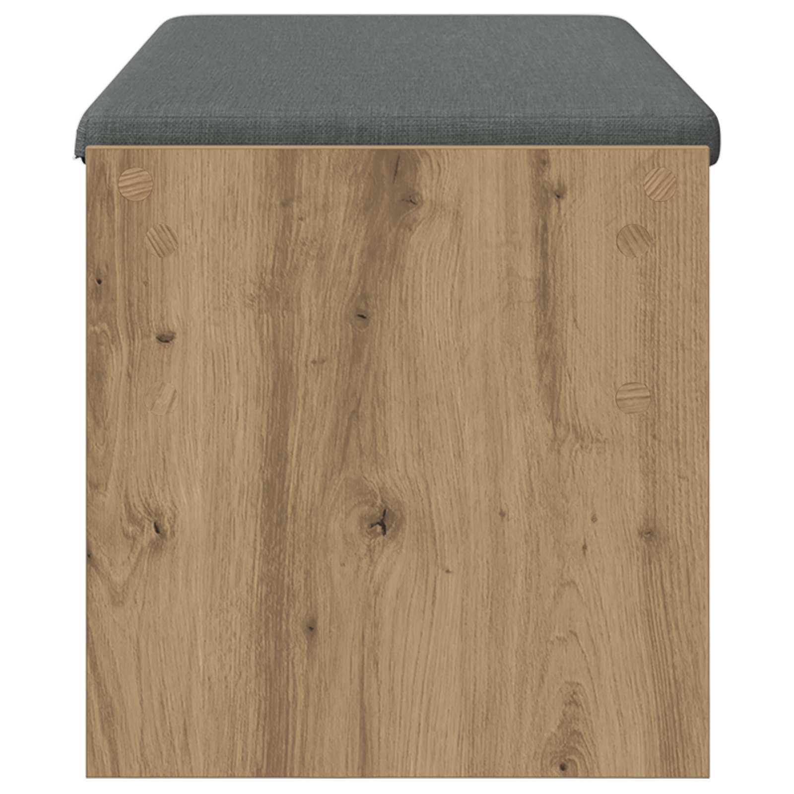 Banc d'entrée avec coussin Chêne artisanal 103 x 38 x 40 cm - XIOS