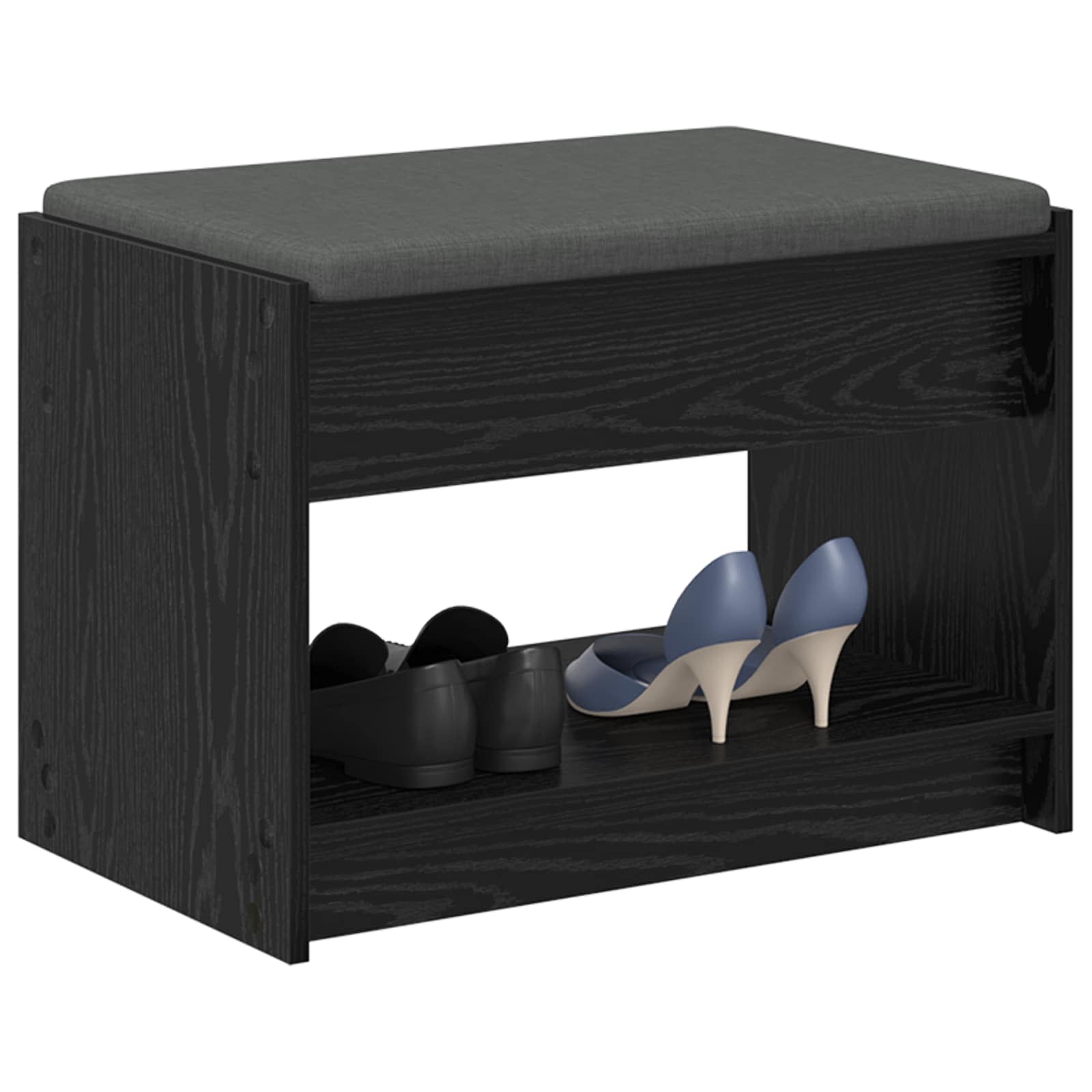 Banc d'entrée avec coussin Chêne Noir 63 x 38 x 45 cm - XIOS