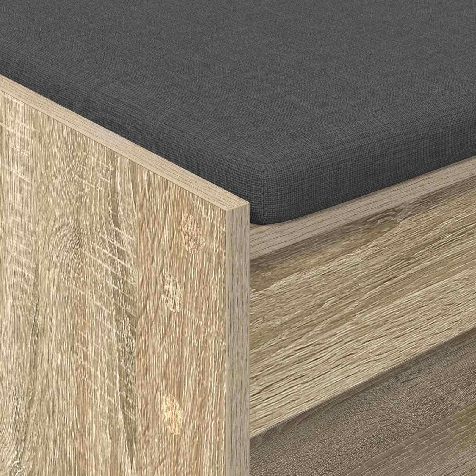 Banc d'entrée avec coussin Chêne Sonoma 63 x 38 x 45 cm - XIOS