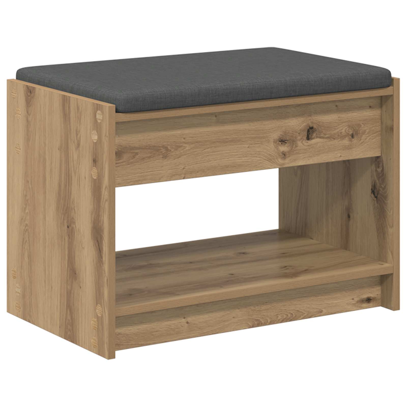 Banc d'entrée Chêne Artisanal 63 x 38 x 45 cm - XIOS