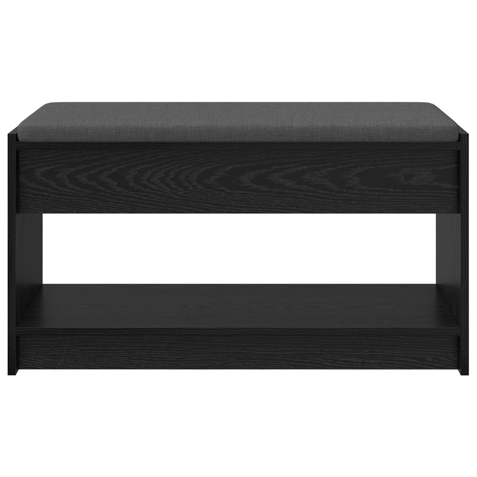 Banc d'entrée avec coussin Chêne Noir 83 x 38 x 45 cm - XIOS