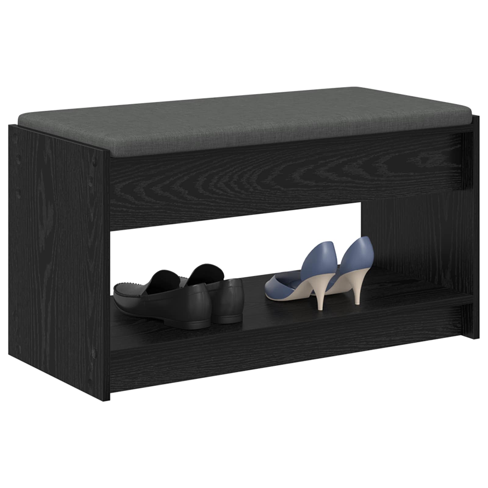 Banc d'entrée avec coussin Chêne Noir 83 x 38 x 45 cm - XIOS