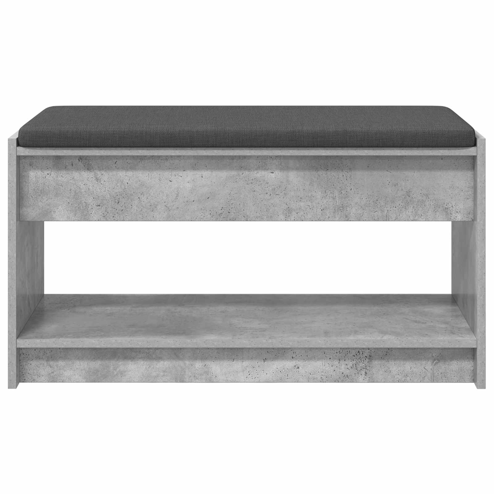 Banc d'entrée avec coussin Gris Béton 83 x 38 x 45 cm - XIOS