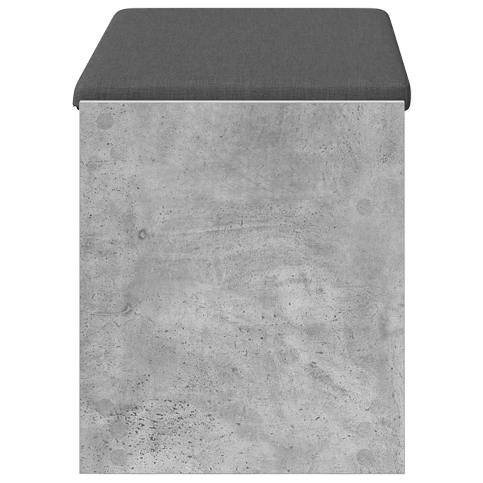 Banc d'entrée avec coussin Gris Béton 83 x 38 x 45 cm - XIOS
