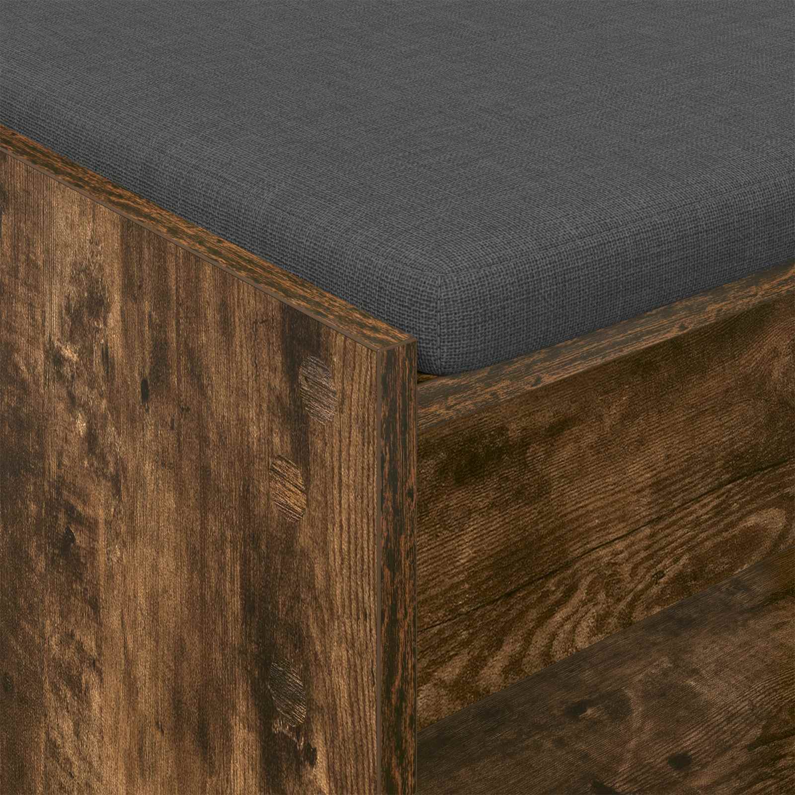 Banc d'entrée avec coussin Chêne Fumé 83 x 38 x 45 cm - XIOS