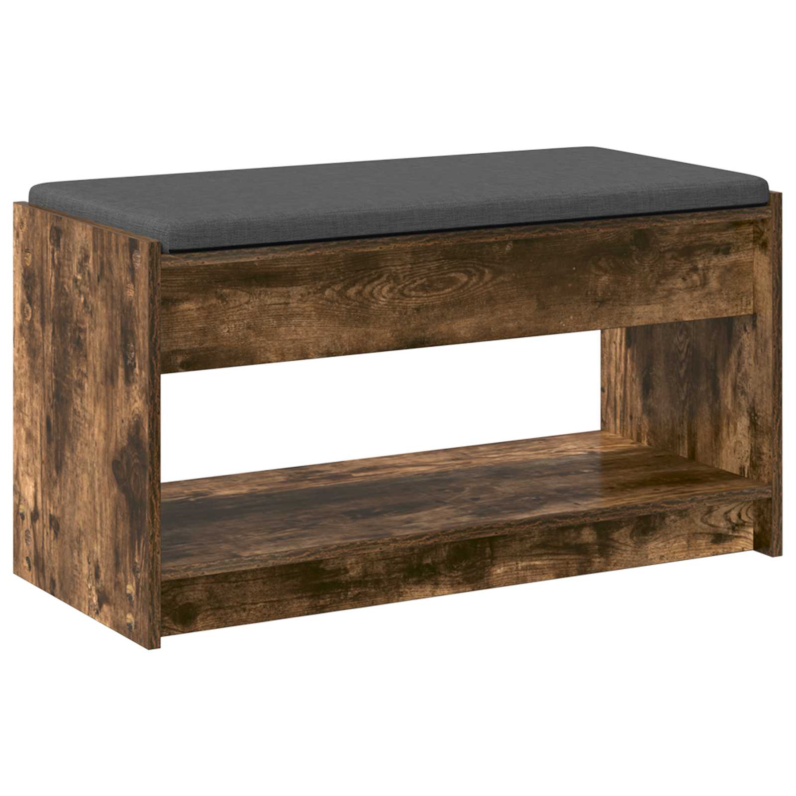 Banc d'entrée avec coussin Chêne Fumé 83 x 38 x 45 cm - XIOS