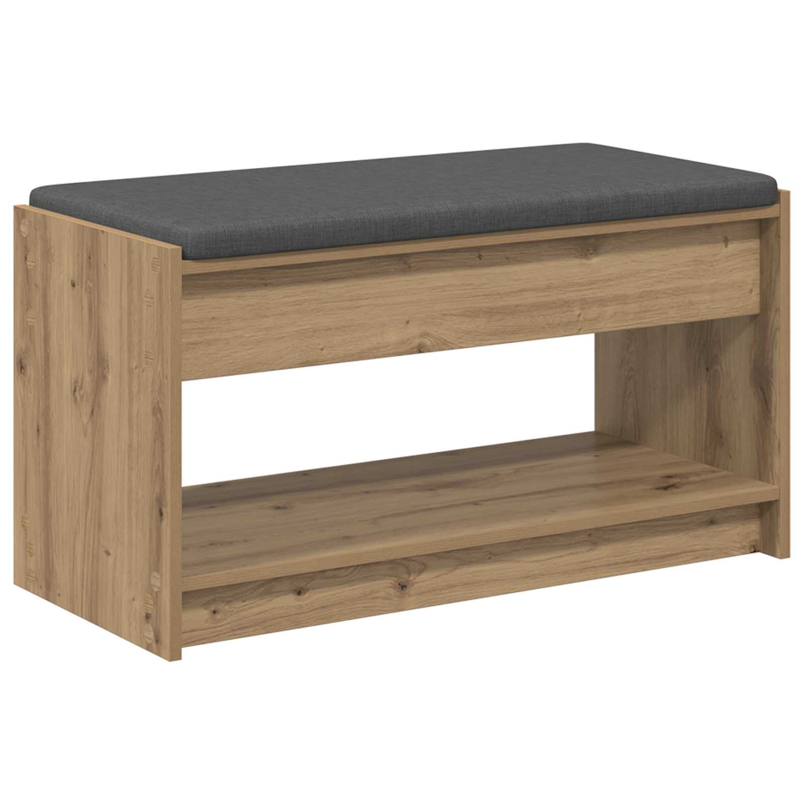 Banc d'entrée avec coussin Chêne Artisanal 83 x 38 x 45 cm - XIOS