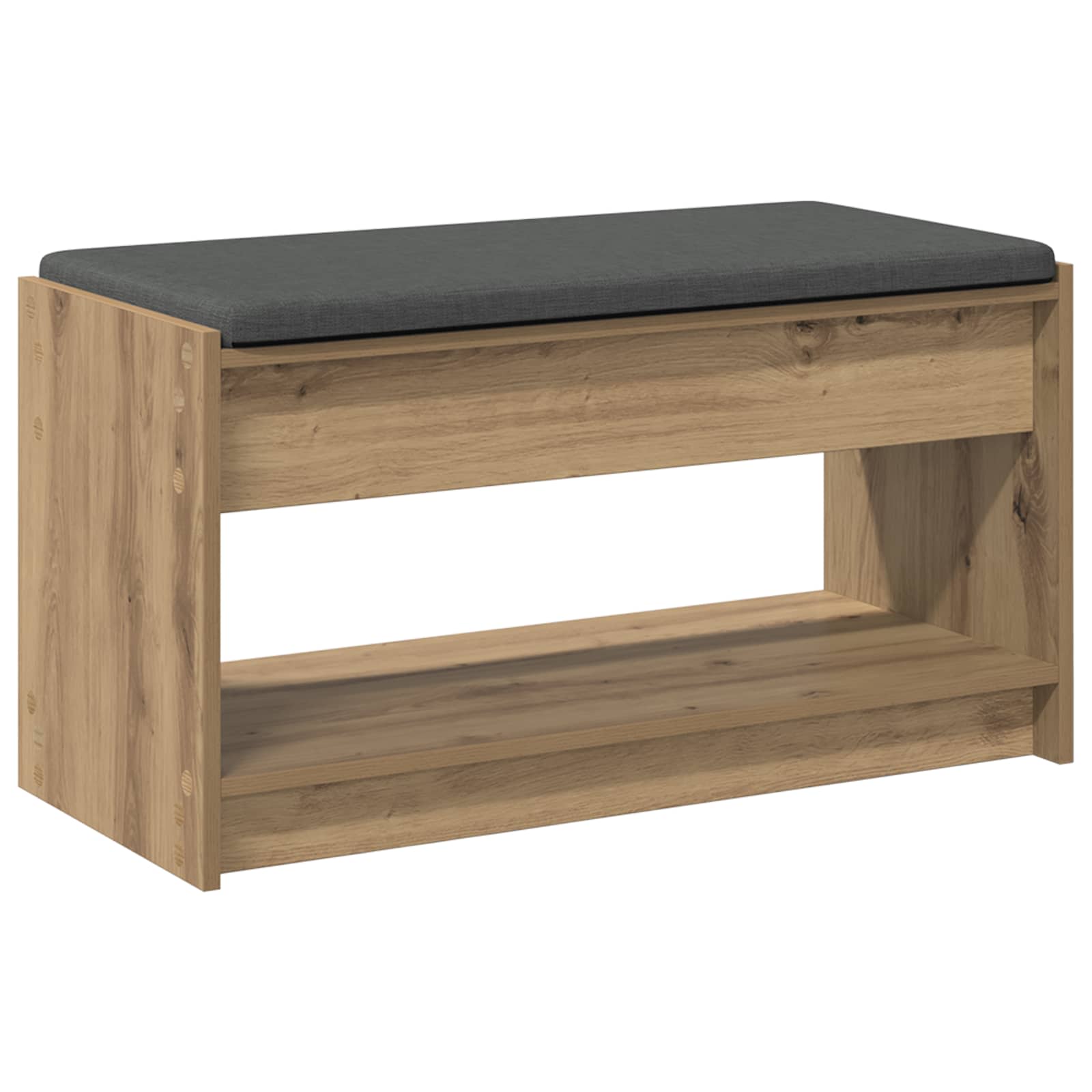 Banc d'entrée avec coussin Chêne Artisanal 83 x 38 x 45 cm - XIOS