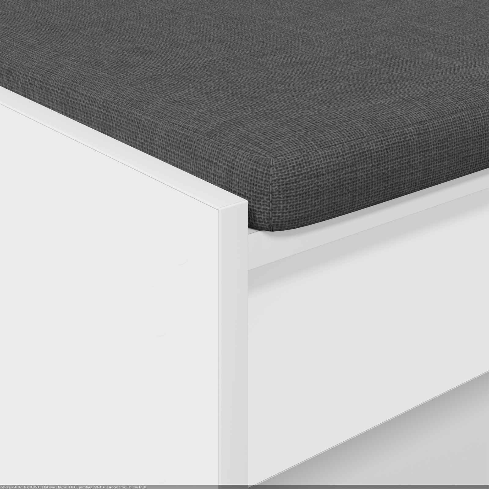 Banc d'entrée avec coussin avec étagère Blanc 103 x 38 x 45 cm - XIOS