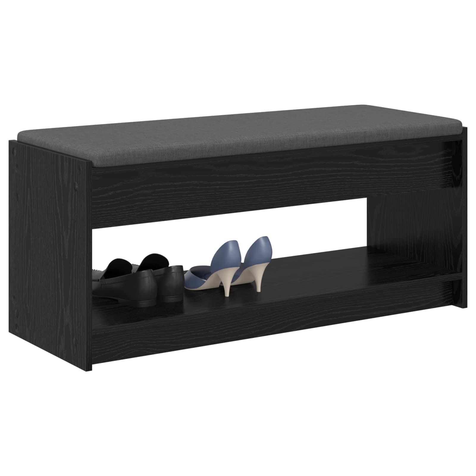 Banc d'entrée avec coussin Chêne noir 103 x 38 x 45 cm - XIOS