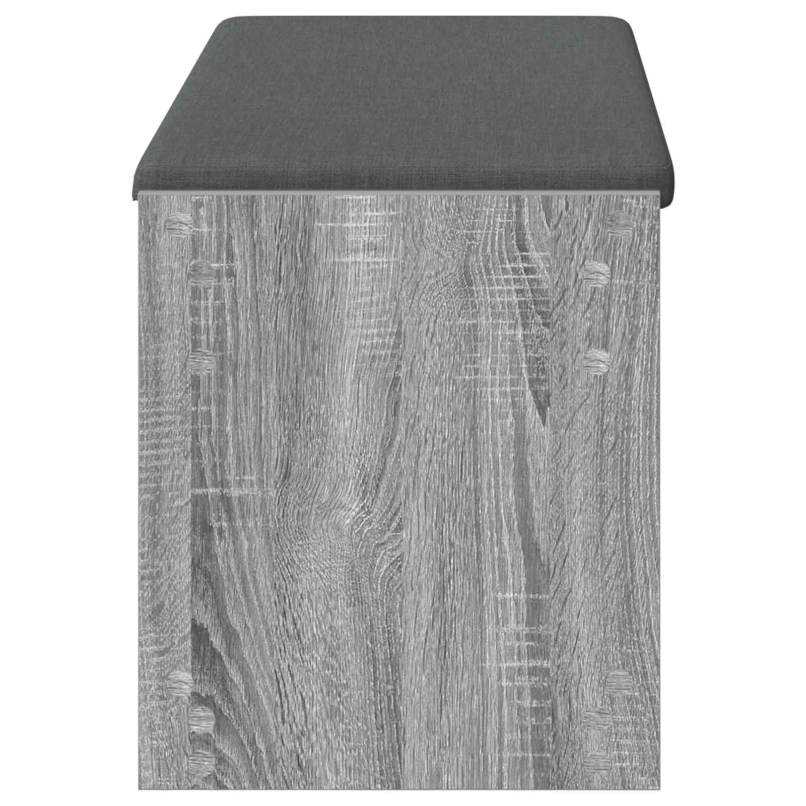 Banc d'entrée avec coussin Gris Sonoma 103 x 38 x 45 cm - XIOS