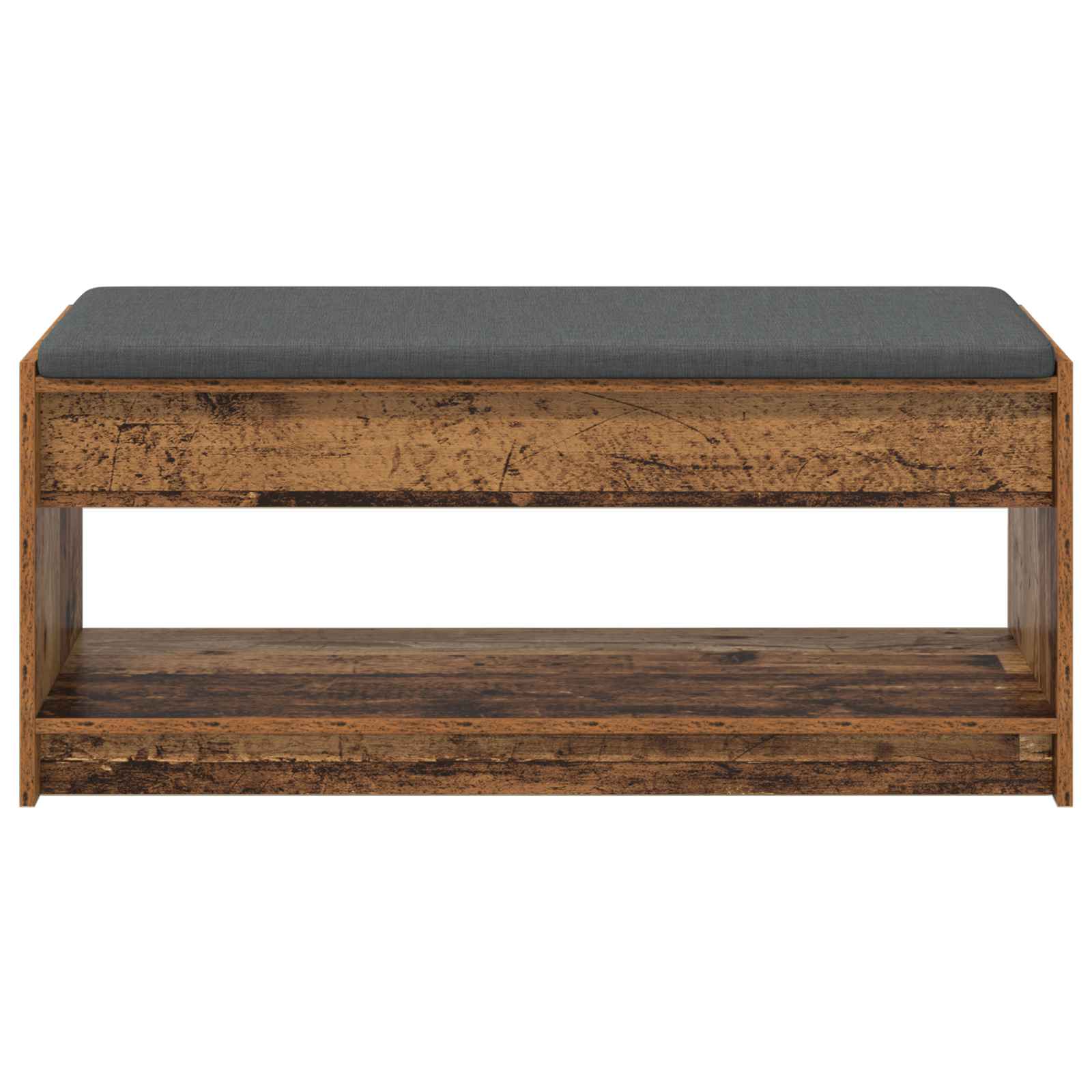 Banc d'entrée avec coussin Bois ancien 103 x 38 x 45 cm - XIOS