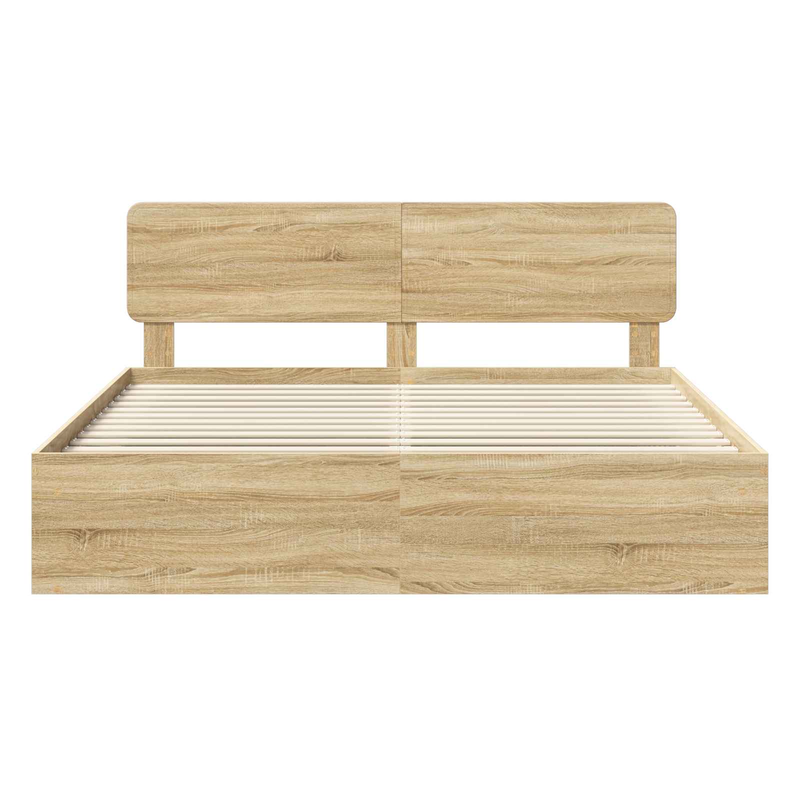 Cadre de lit avec tête de lit Sonoma 200 x 200 cm Pin massif - XIOS