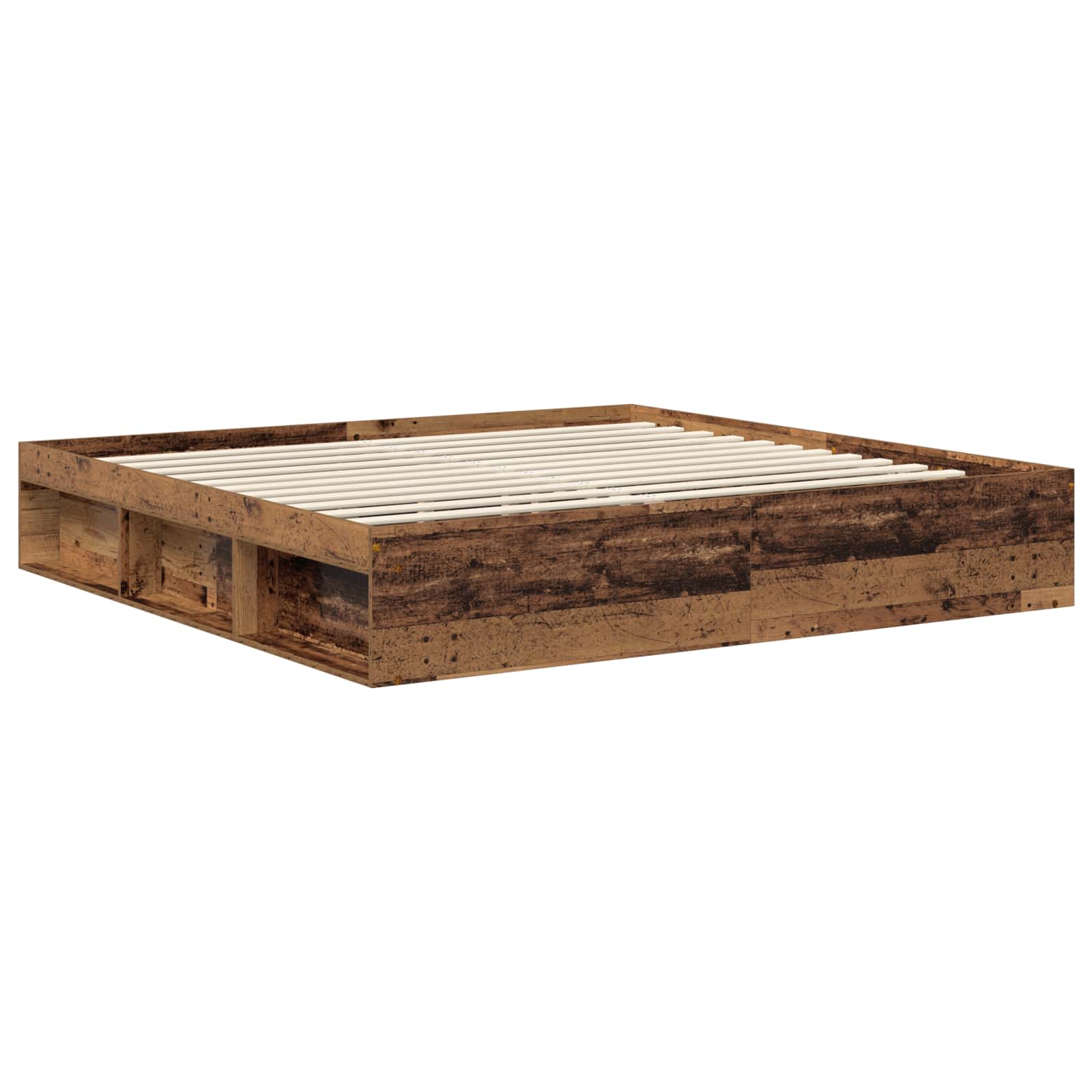 Cadre de lit Bois ancien 200 x 200 cm Pin massif - XIOS