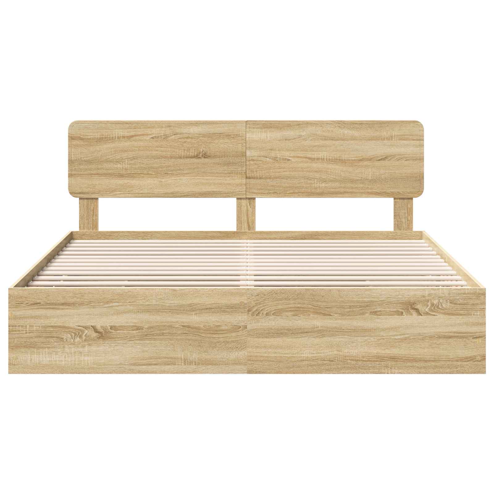 Cadre de lit Chêne Sonoma 200 x 200 cm Bois d’ingénierie - XIOS