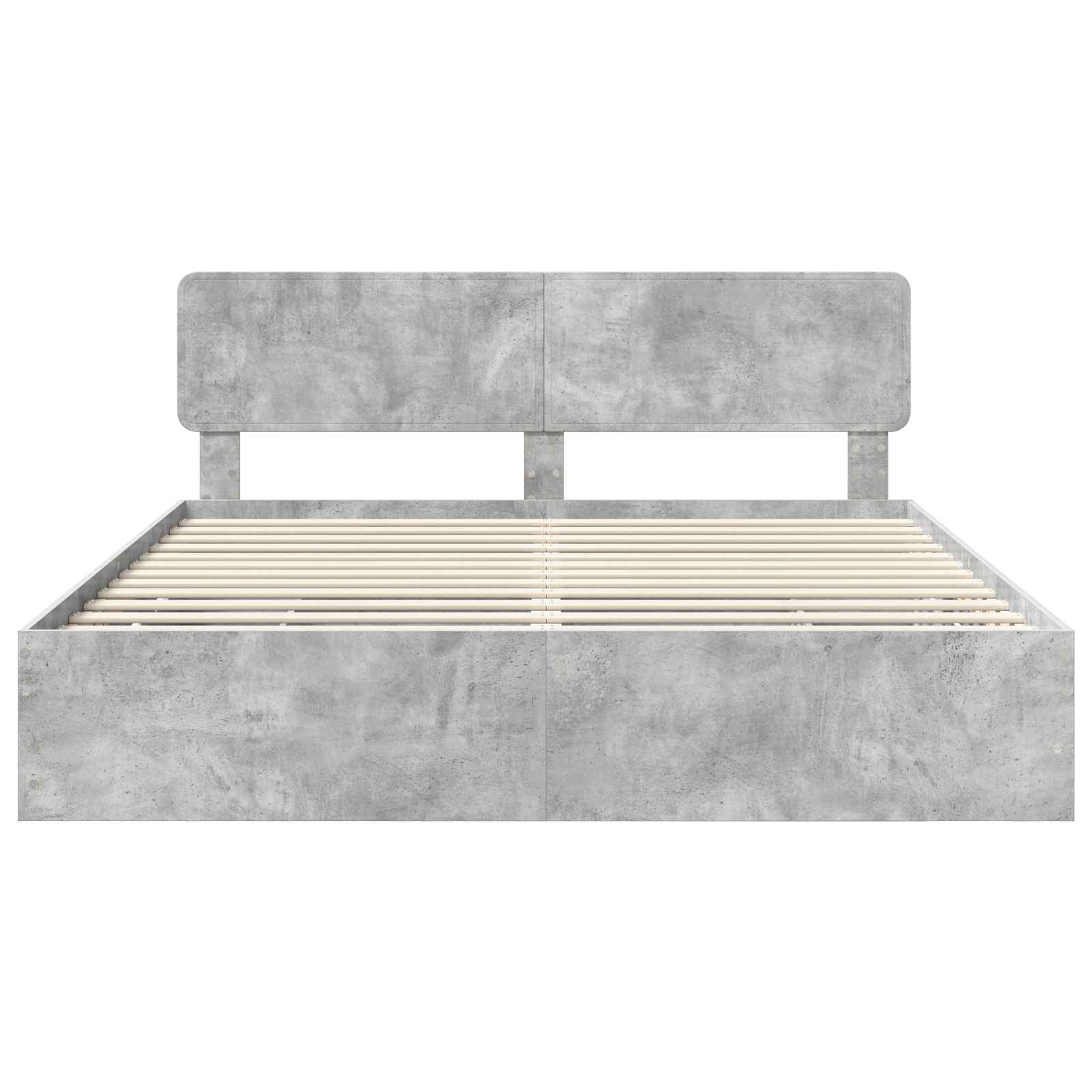 Cadre de lit Gris béton 180 x 200 cm Bois Ingénierie - XIOS