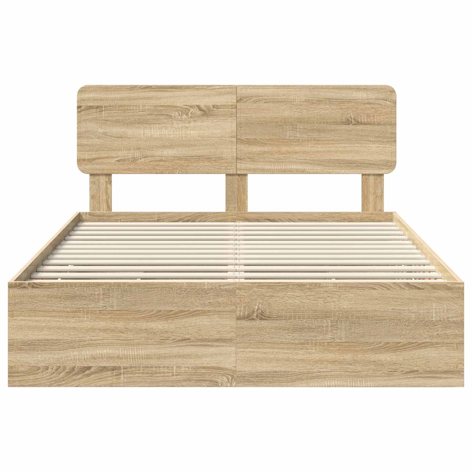 Cadre de lit Chêne Sonoma 140 x 190 cm Bois Ingénierie - XIOS