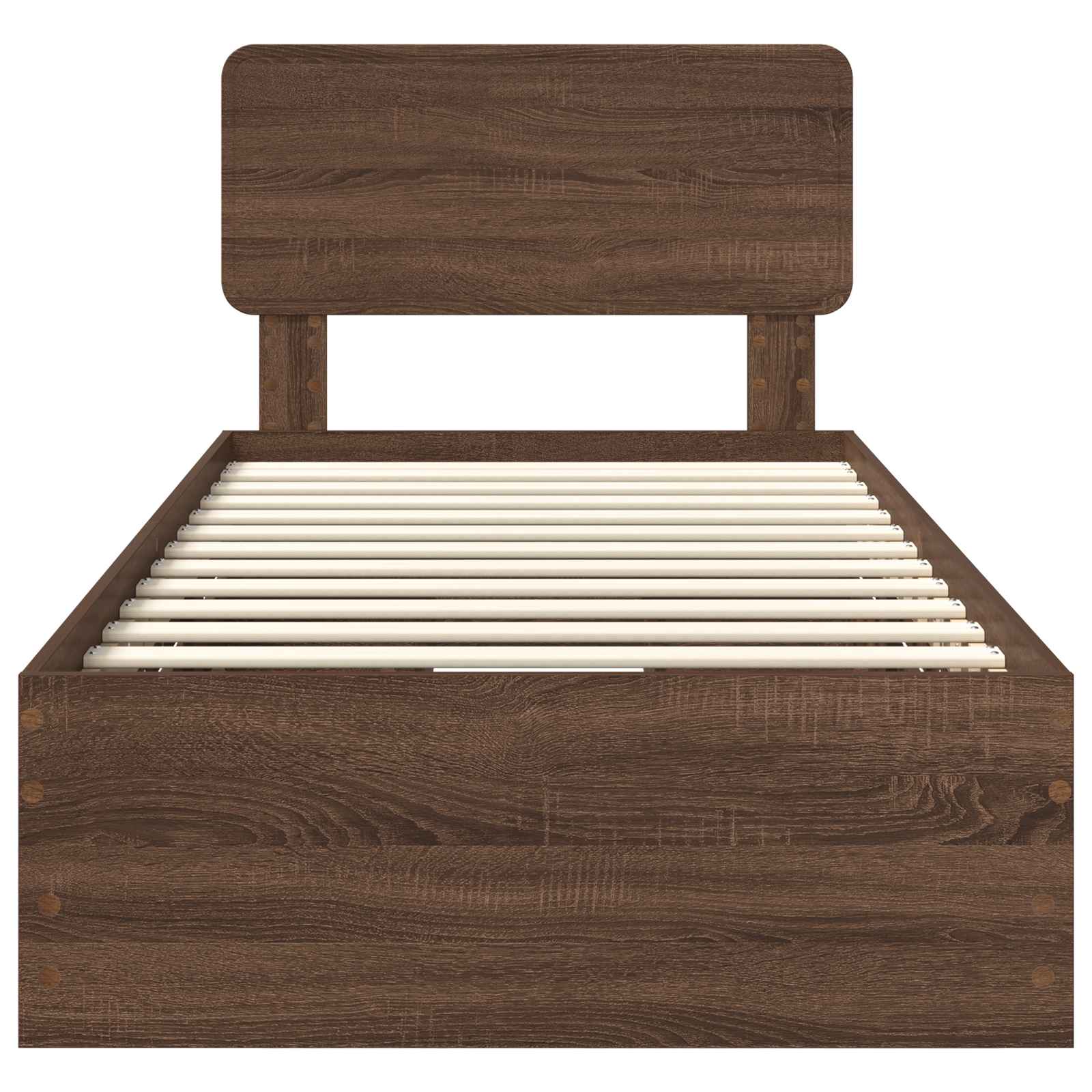 Cadre de lit Chêne brun 100 x 200 cm Bois Ingénierie - XIOS