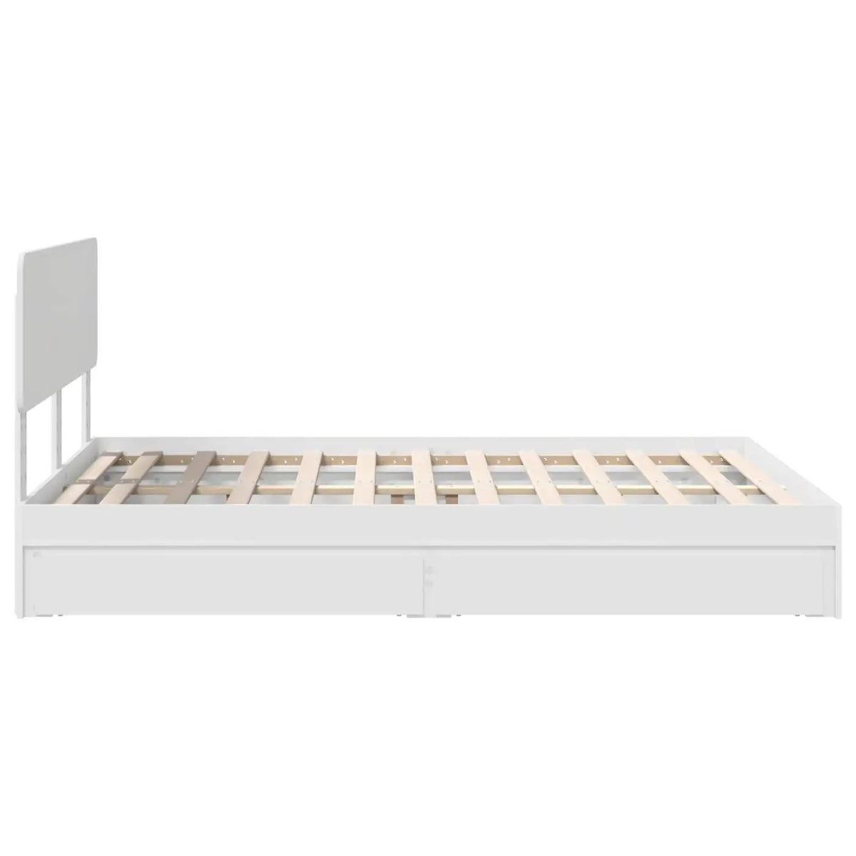 Lit de Rangement Réglable Blanc 160 x 200 cm Bois d’ingénierie - XIOS