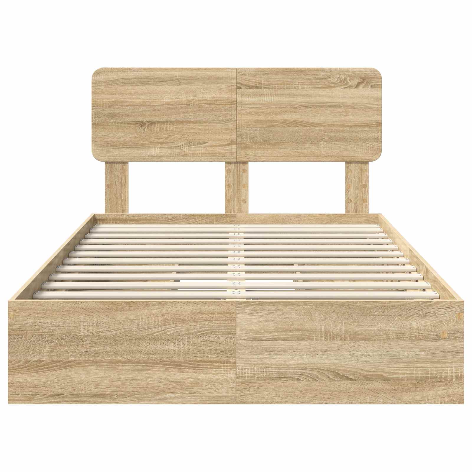 Lit de Rangement Chêne Sonoma 135 x 190 cm Bois d'ingénierie - XIOS