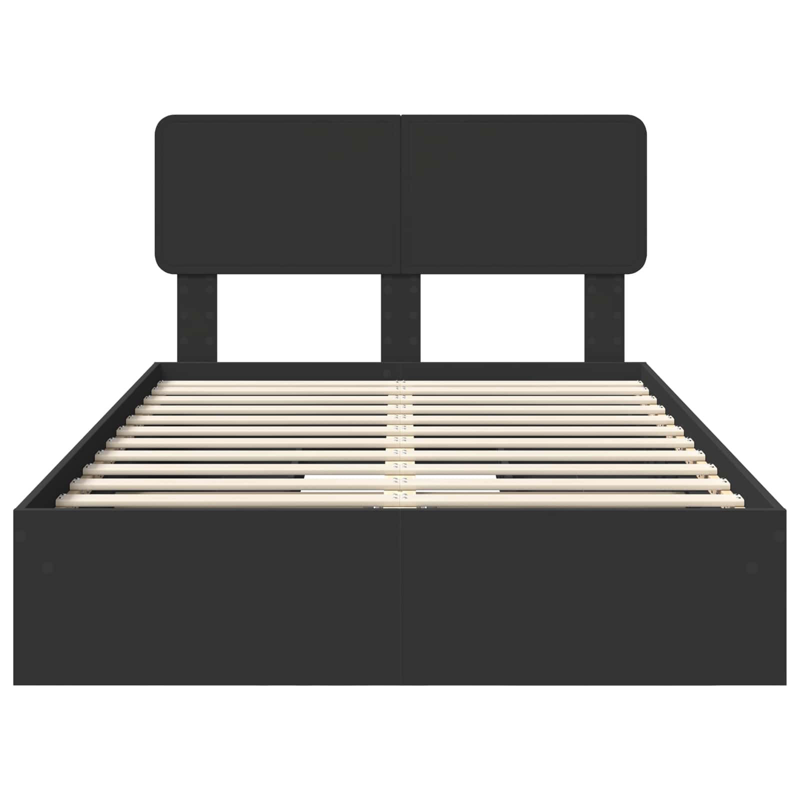 Lit de Rangement Noir 120 x 200 cm Bois d'ingénierie - XIOS