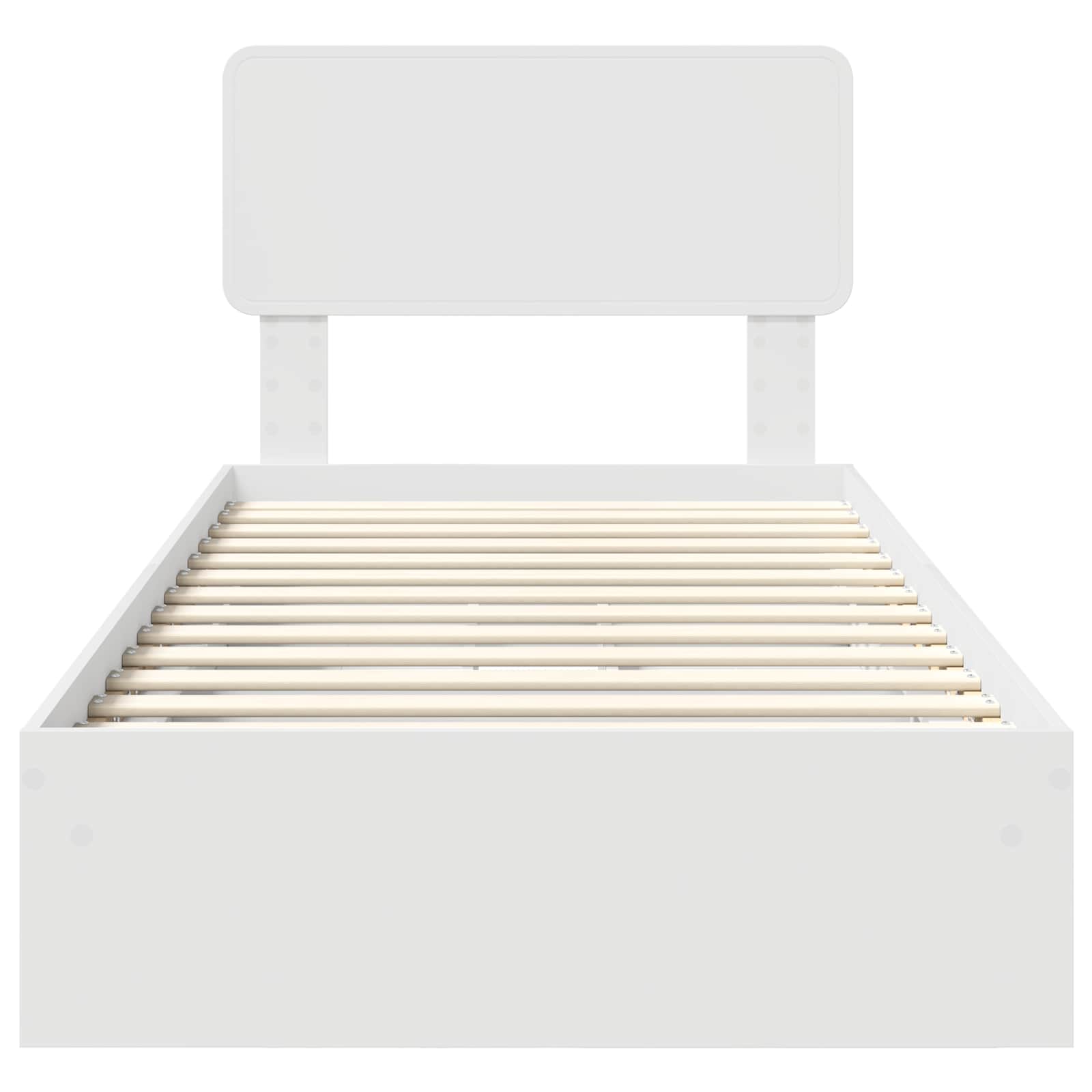 Lit de Rangement Blanc 75 x 190 cm Bois d'ingénierie - XIOS