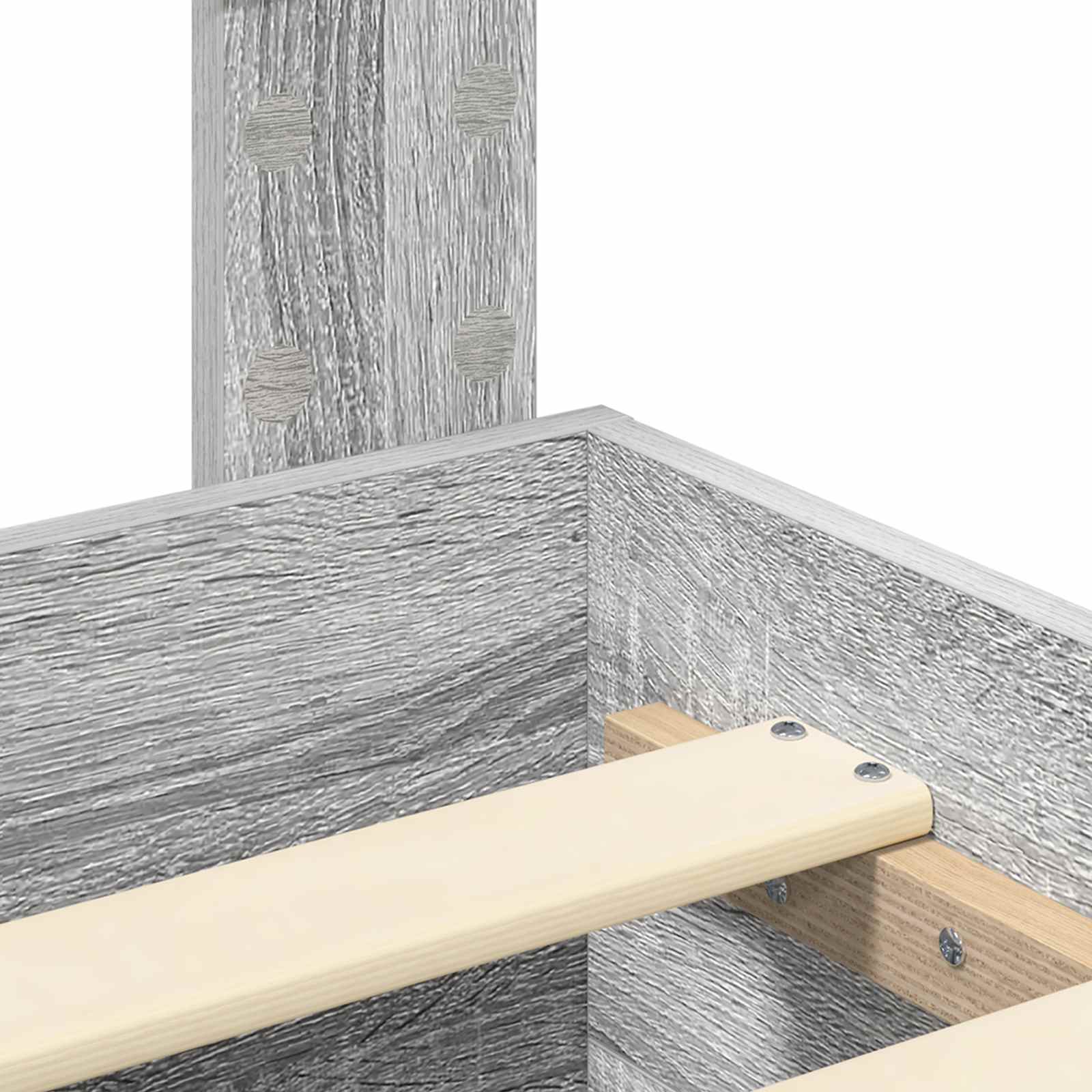 Cadre de lit Gris Sonoma 200 x 200 cm Bois d'ingénierie - XIOS