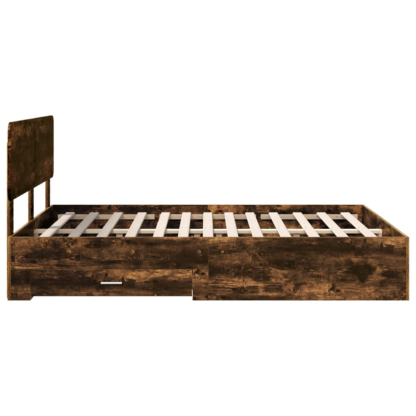 Cadre de lit Chêne fumé 140 x 190 cm Bois d'ingénierie - XIOS