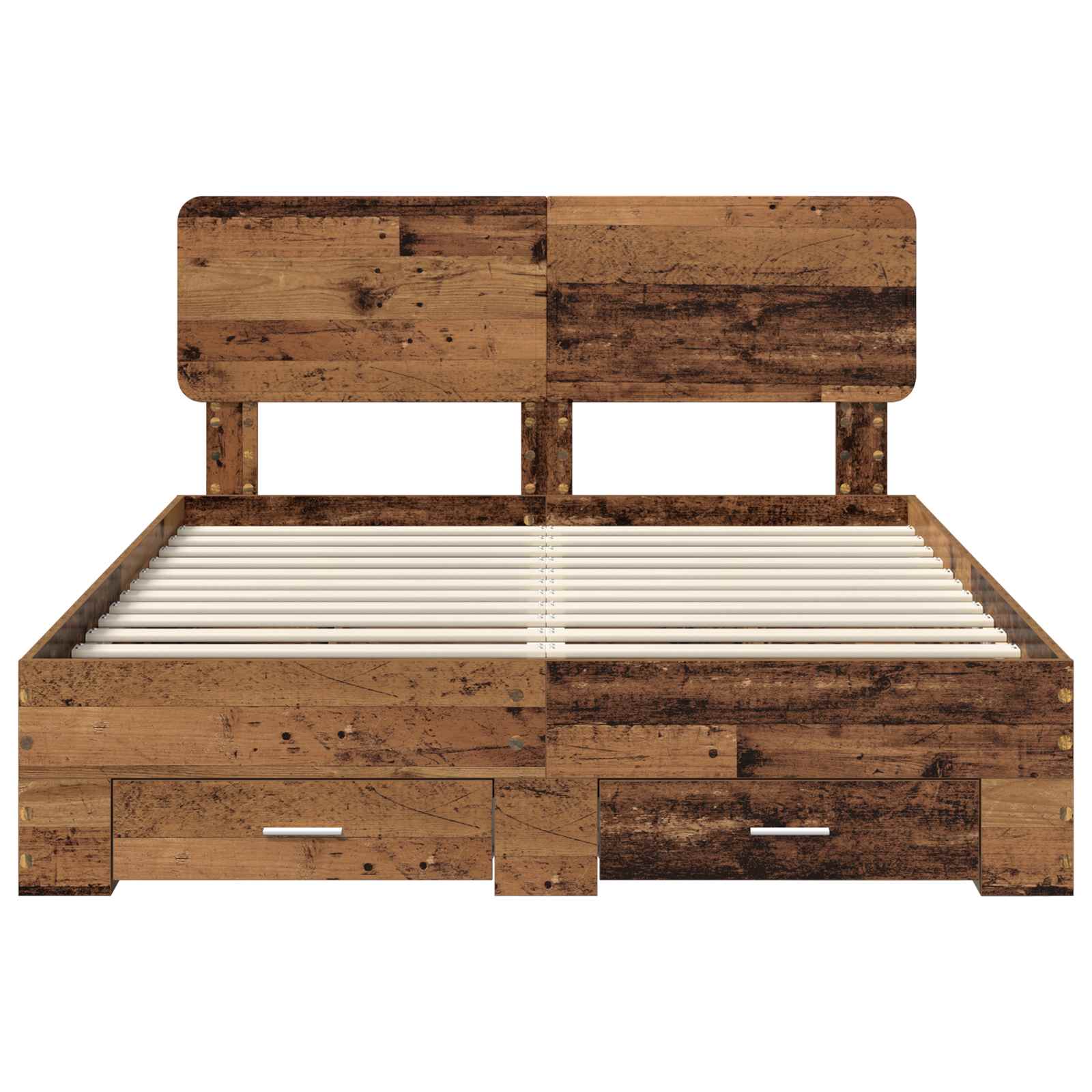 Cadre de lit Bois ancien 140 x 190 cm Bois d'ingénierie - XIOS