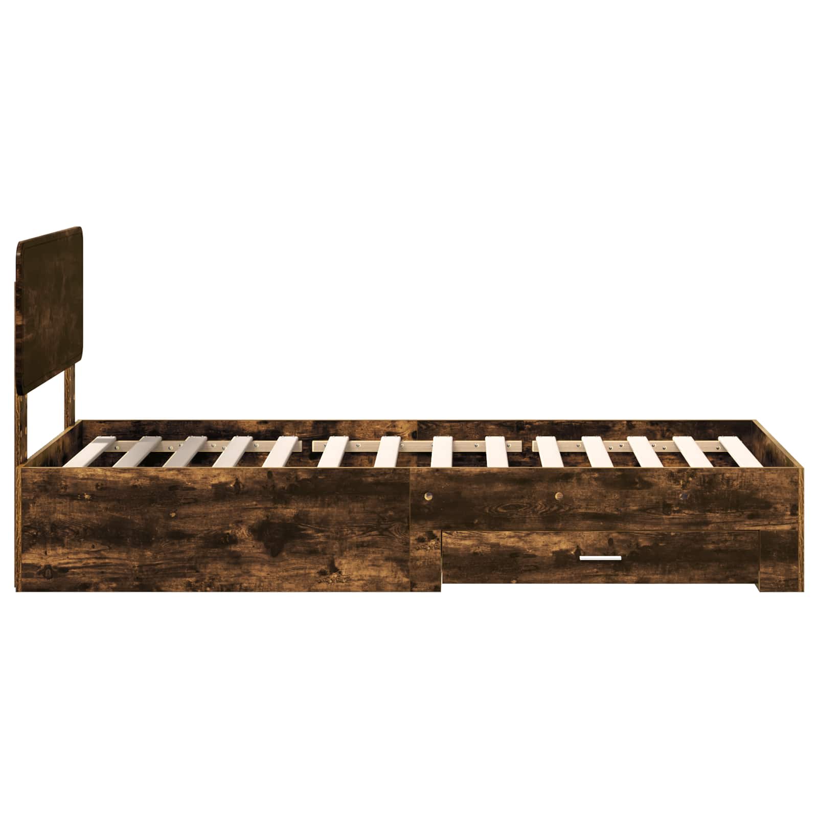 Cadre de lit Chêne fumé 100 x 200 cm Bois d'ingénierie - XIOS